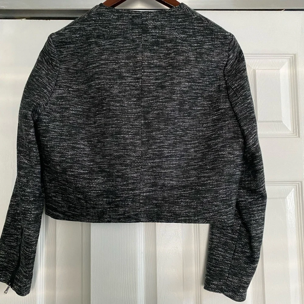 Anne Klein Black and White Tweed Blazer - Picture 7 of 10